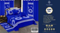 Versandfertig 13-teiliges Komplettset Kingsize-Bettwäsche-Set mit Passenden Vorhängen für Schlafzimmer