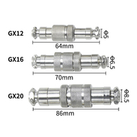 Conector de Cable Tipo Brida GX Serie GX20 M20 de 2, 5, 7 Pines, 2Pin, 3Pin, 4Pin, 5Pin, 6Pin, 9Pin, Macho y Hembra, para Aviación