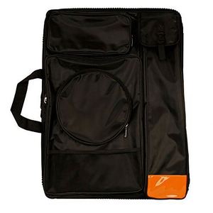 Sac à dos de transport pour portfolio d'art en nylon noir, certifié BSCI, sac pour artiste professionnel, portfolio noir (taille : 25-1/2" x 19" x 4-3/8") - Product Image 1