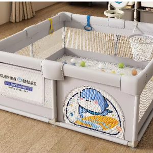 Area Giochi Morbida Ecologica con Recinzione in Tessuto Colorato per Bambini, Area Gioco Interna Sicura per Bambini - Product Image 1