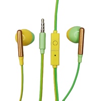 Grosir harga rendah warna-warni Macaron earphone headphone handfree earphone kabel dengan Mic