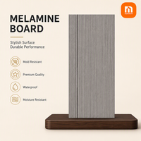 Panneau décoratif en mélamine gaufré haute densité pour la production de portes, étanche, vente en gros