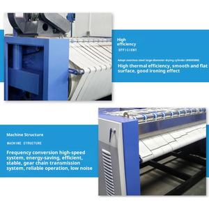 Полностью автоматическая электрическая гладильная и складывающая машина для одежды с функцией холодной очистки, корпус из нержавеющей стали, непрерывная обработка - Product Image 2