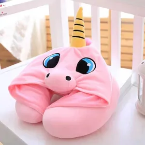 中国工厂促销泡沫豆大柔软旅行便携式颈托u型枕头毛绒玩具枕头