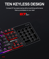 Kit Teclado Y Mouse Gamer filaire Rgb Led rétro-éclairage Led ergonomique e-sport pc souris et clavier gaming combo
