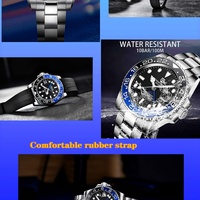 Montres mécaniques pour hommes PAGANI DESIGN 1662, nouvelle collection, marque haut de gamme, verre saphir, montres GMT, étanches 100 m, montre automatique pour hommes