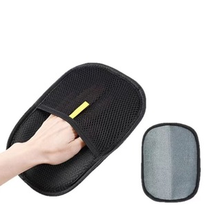 Pet Static Electricity Hair Removal <b>Glove</b> <b>Silver</b> Round Shape For Long Haired Cat - Product Image 1