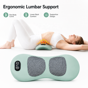 Almohada de Masaje <span class=keywords><strong>El</strong></span>éctrica con Terapia de Calor y Amasamiento Profundo, Soporte Lumbar Recargable de Espuma Viscoelástica para Aliviar <span class=keywords><strong>el</strong></span> <span class=keywords><strong>Dolor</strong></span> de Espalda, <span class=keywords><strong>Cuello</strong></span> y Piernas - Product Image 1