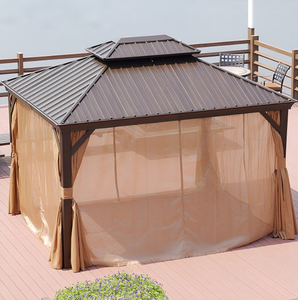 Pergola <span class=keywords><strong>en</strong></span> acier robuste, <span class=keywords><strong>abri</strong></span> d'ombrage extérieur pour <span class=keywords><strong>jardin</strong></span> commercial, restaurant - Product Image 5