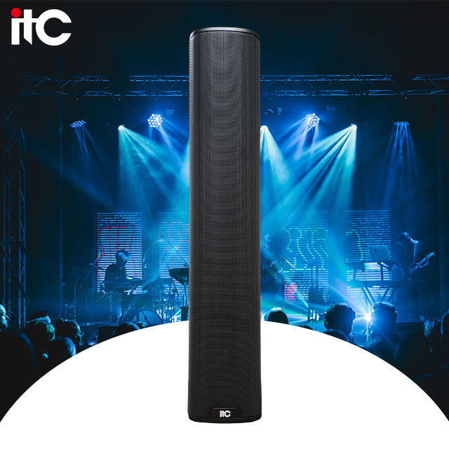 Professional Indoor Column Speakers PA System 4x4 Passive Waterproof Metal Column Array Speaker