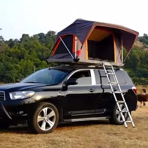 Tienda para techo de coche al aire libre, automática, apertura rápida en un segundo, para acampar, viaje por carretera, dos personas, resistente a la lluvia, carpa superior suave todoterreno