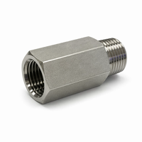 Raccords de tuyauterie en acier inoxydable 304, filetage mâle hexagonal CNC, haute pression 3000 PSI, 1/2 pouce, 50 mm, pour barres hexagonales, raccord d'extension