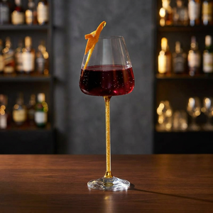 Juego de 2 Vasos Altos Clásicos para Cócteles con Decoración de Lámina de Oro de 24K para Bar de Lujo y Bebidas en Casa - Product Image 3
