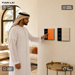 M17-1K-ZTSP Améliorez votre espace avec un interrupteur tactile PC Tuya Zigbee 1 voie 16A 3500W compatible Alexa Google Home, avec fonction relais et mode scène - Product Image 2