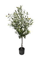 TREESMAS LY072 Árbol de Olivo Artificial Realista de Plástico 60x120cm Planta en Maceta Decoración Interior/Exterior Oficina Diseños Personalizados China