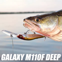 110mm 15.5g plongée profonde lent flottant vairon Wobbler leurre artificiel dur appât manivelle bar brochet doré perche engins de pêche