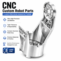 Mecanizado CNC de Precisión Profesional de 5 Ejes, Piezas de Repuesto de Metal de Acero Inoxidable Personalizadas para Robots, Robot Humanoide Médico de Laboratorio