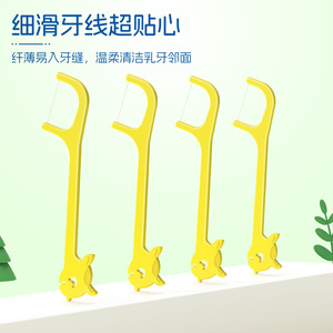 Palillos de Dientes con Hilo Dental para Niños Little Deer Mommy, Palillos de Dientes con Diseño de Dibujos Animados y Cajas de Hilo Dental para Bebés, Venta al por Mayor de Fábrica - Product Image 3