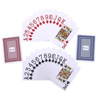 Cartes à jouer en plastique durables et portables avec logo personnalisé pour les jeux de famille