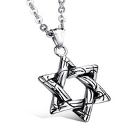 Collier punk vampire, cadeau, flamme, croissant de lune, double épée de dragon, pendentif croix, collier pentagramme pour femmes et hommes