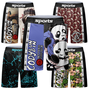 Shorts de <span class=keywords><strong>boxe</strong></span> MMA respirants en gros pour garçons, enfants, sport, fitness, pantalons thaïlandais pour la course et les combats, vêtements d'arts martiaux pas chers - Product Image 1