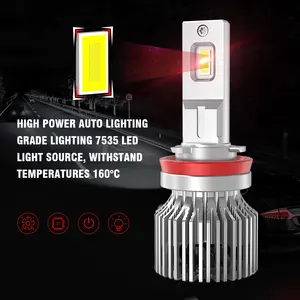 Bombillas superbrillantes de 10000LM para coche, Kit de faros LED de alto rendimiento, 50W, X12S, H1, H3, H4, H7, H11, 9004, 9005, 9006, 9007