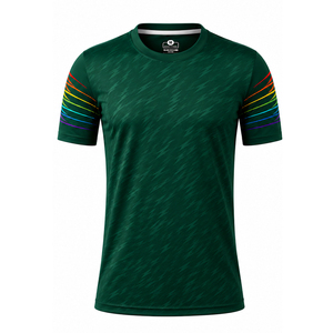 Ensemble de maillots de football sublimés pour hommes, à manches courtes, respirant, coupe athlétique, évacuant l'humidité, toutes saisons, vente en gros - Product Image 4