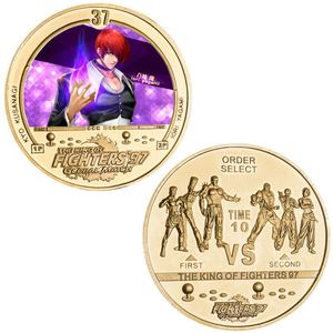 Koin Peringatan Anime King Fighters Eight God, Berwarna, Berlapis Emas, Relief Die-Casting, Dikemas Secara Individual - Product Image 5
