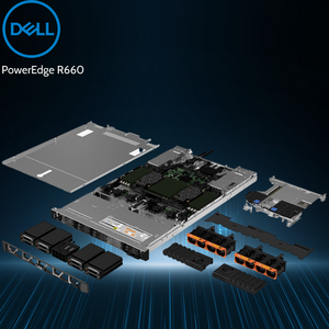 Serveur en rack Dell PowerEdge R660 1U avec processeur Xeon, 16 Go de mémoire DDR5, SSD d'entreprise, haute performance pour centre de données - Product Image 5