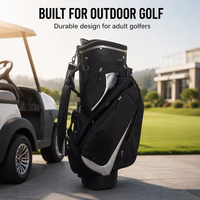 Sac de golf professionnel personnalisé avec cadre supérieur et logo, 14 séparateurs, accessoires de golf, prix d'usine