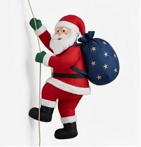 Large Airblown Inflatable Santa Claus Figure with Internal <b>Lighting</b> for Outdoor Commercial Holiday Event Festival Decor - Product Image 6