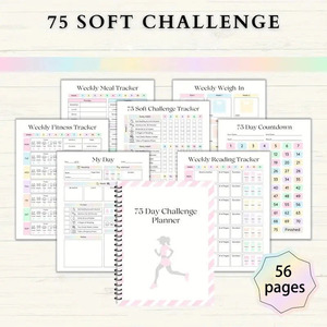 Agenda de défi de 75 jours, reliure spirale, journal de fitness avec sections pour notes, prières et gratitude - Product Image 4