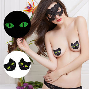 Autocollants de mamelon de chat Patch de mamelon jetable pour femmes <span class=keywords><strong>Invisible</strong></span> Thin Sexy Anti bosse Accessoires intimes Housse de mamelon - Product Image 2