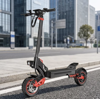 Trottinette électrique pliable à deux roues rechargeable avec batterie au lithium et cadre en alliage d'aluminium, étanche pour les voyages en extérieur