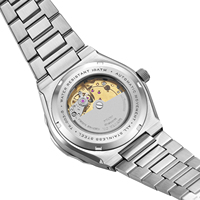 TEMPS TOKEN personnalisé en acier inoxydable montre d'affaires pour hommes mode montre-bracelet automatique calendrier lumineux résistant à l'eau Miyota