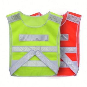 Chaleco Reflectante de Diseño para Guardias, para Conducir, con Múltiples Bolsillos, Botones de Seguridad y Estampado Reforzado - Product Image 4