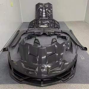 Vente flash, <span class=keywords><strong>prix</strong></span> direct d'usine, pièces de voiture de sport, kit carrosserie en fibre de carbone, lèvre de pare-chocs arrière pour <span class=keywords><strong>Lamborghini</strong></span> Aventador - Product Image 2