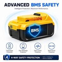 بطارية أدوات كهربائية قابلة لإعادة الشحن 20 فولت ليثيوم أيون لـ DeWalt DCB200 DCB180 DCB181 DCB182 DCB183 DCB184 DCB185 DCB201 DCB201-2