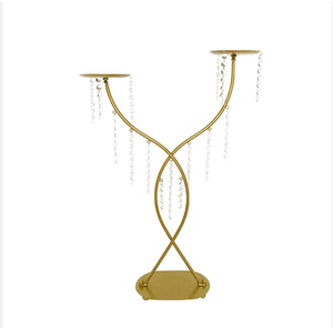 Gold Metal <strong>Flower</strong> Stand Wedding Decoration Table Centerpieces Gold Candle Holder Wedding Centerpiece <strong>Vases</strong> for Party Decor - Product Image 4