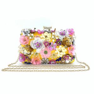 Sacs à main et sacs à bandoulière pour femmes, en gelée transparente, avec des perles de fleurs, de style designer de luxe - Product Image 1