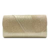 Nouveau élégant fête Sequin coquille pochette dames en cuir pochette mariage paillettes sacs à bandoulière femmes plissé sacs de soirée