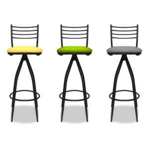 Ghế đẩu công nghiệp hiện đại bằng kim loại, ghế cao, mặt ngồi bằng da tổng hợp, lưng tựa hình thang, có gác chân, dùng cho quầy bar, quán cà phê, quán rượu, sản xuất tại Thổ Nhĩ Kỳ - Product Image 6