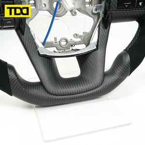 Volante de Fibra de Carbono Real TDD Compatible con Toyota Sport, Estilo Racing en Forma de D, Personalizable - Product Image 5