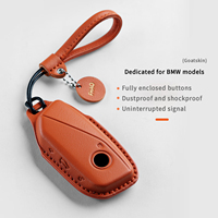 Compatible avec la coque de clé de voiture BMW X1 2026, Série 5 530Li en cuir de chèvre, X5, X7, Série 7 Premium 740Li, 735Li, coque de protection pour clé