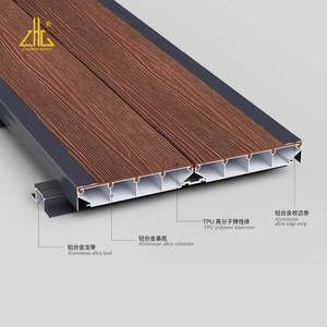 Proveedor de Perfiles de Suelo Exterior de Aluminio con Revestimiento de TPE Antideslizante, Resistente a la Humedad, para Terrazas y Patios, Exportación a Canadá - Product Image 4