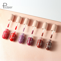 Logo personnalisé Mini Capsule Lip Glaze Non Staying Cup Non fading Lip Color Moisturizing Lip Gloss Fabricant OEM Makeup
