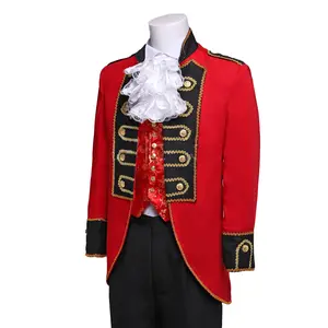 欧洲王子角色扮演服装套装男子哥特式维多利亚蒸汽朋克服装皇家卫队装扮服装