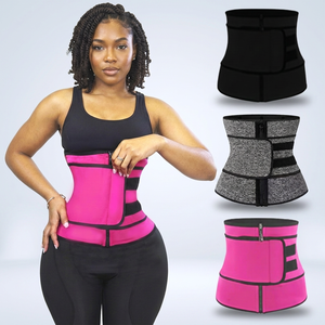 Faja Reductora de Cintura de Neopreno para Mujer <span class=keywords><strong>con</strong></span> Cierre y Cinta Mágica - Product Image 1