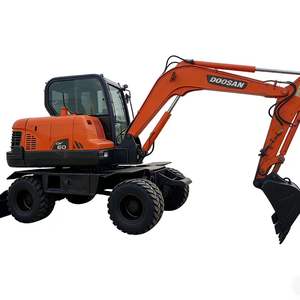Mini-pelleuse sur pneus Doosan Dx75 Dx60 Dh55 d'<span class=keywords><strong>occasion</strong></span>, 95% neuve, haute qualité, 5,7 tonnes, faible nombre d'heures de travail, EPA CE - Product Image 1