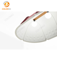 Lampe BELL en PET gaufré, station de travail acoustique